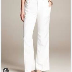 Banana Republic Cream Straight Leg Pants